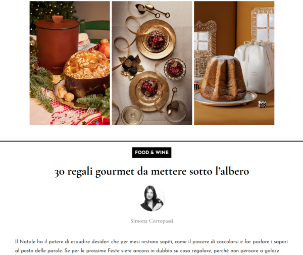 30 regali gourmet da mettere sotto l’albero