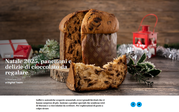 Natale 2025, panettoni e delizie di cioccolato da regalare