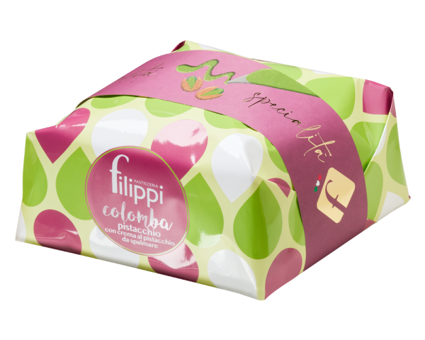 COLOMBA AL PISTACCHIO CON CREMA AL PISTACCHIO DA SPALMARE