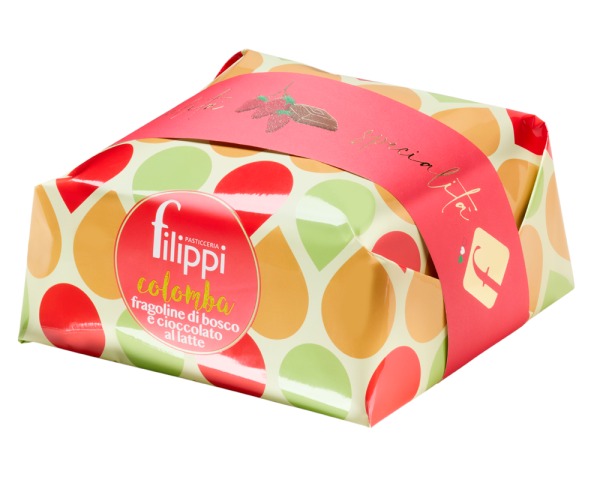 COLOMBA CON FRAGOLINE DI BOSCO E CIOCCOLATO AL LATTE GR 1000