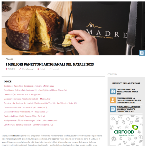 I MIGLIORI PANETTONI ARTIGIANALI DEL NATALE 2023
