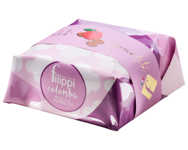 Colomba con pesca e amaretti