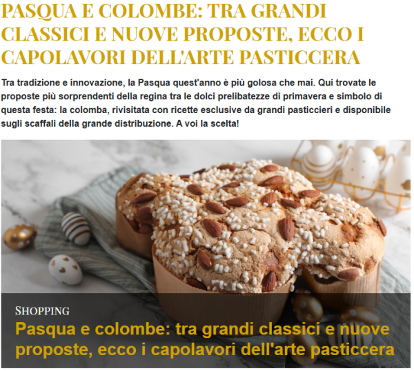 Pasqua e colombe: tra grandi classici e nuove proposte, ecco i capolavori dell'arte pasticcera