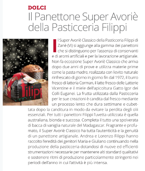 Feste gourmet con l’ultima creazione della Pasticceria Filippi