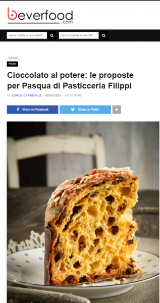 Cioccolato al potere: le proposte per Pasqua di Pasticceria Filippi