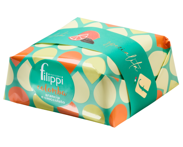 Colomba con arancia e cioccolato