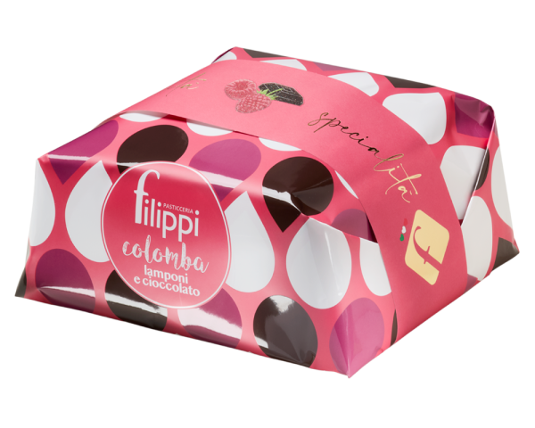 Colomba con lamponi e cioccolato fondente 1000g