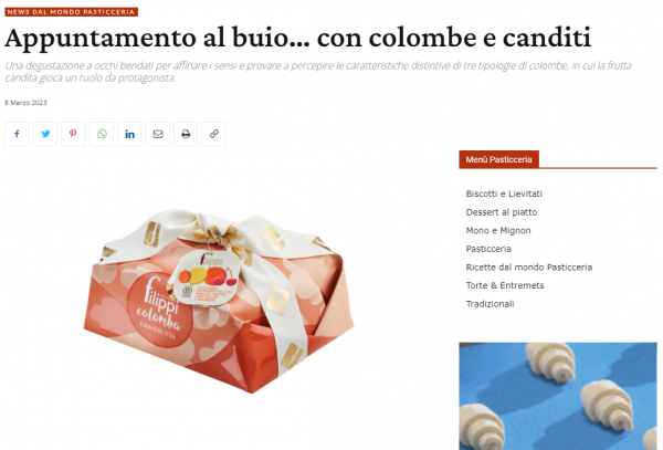 Appuntamento al buio… con colombe e canditi