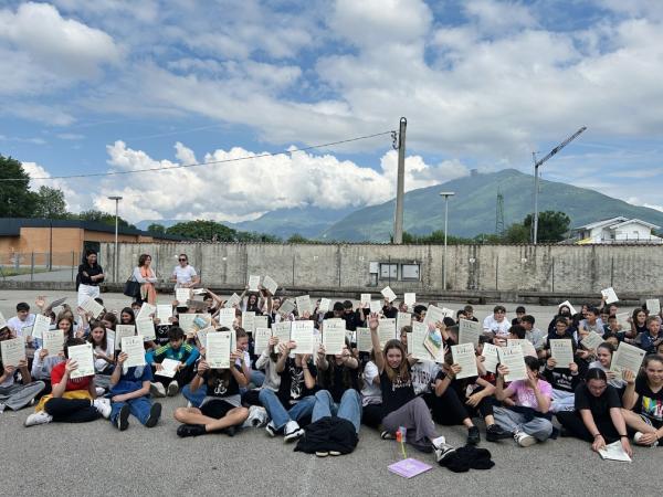 Siamo tornati a scuola! Con 4Gaia per il progetto Albero Futuro.